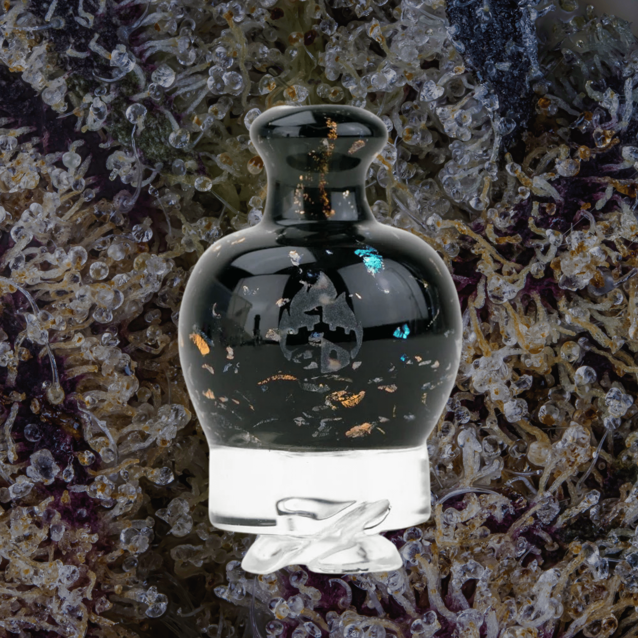 Empire Glassworks Black Nebula Puffco Pivot Top