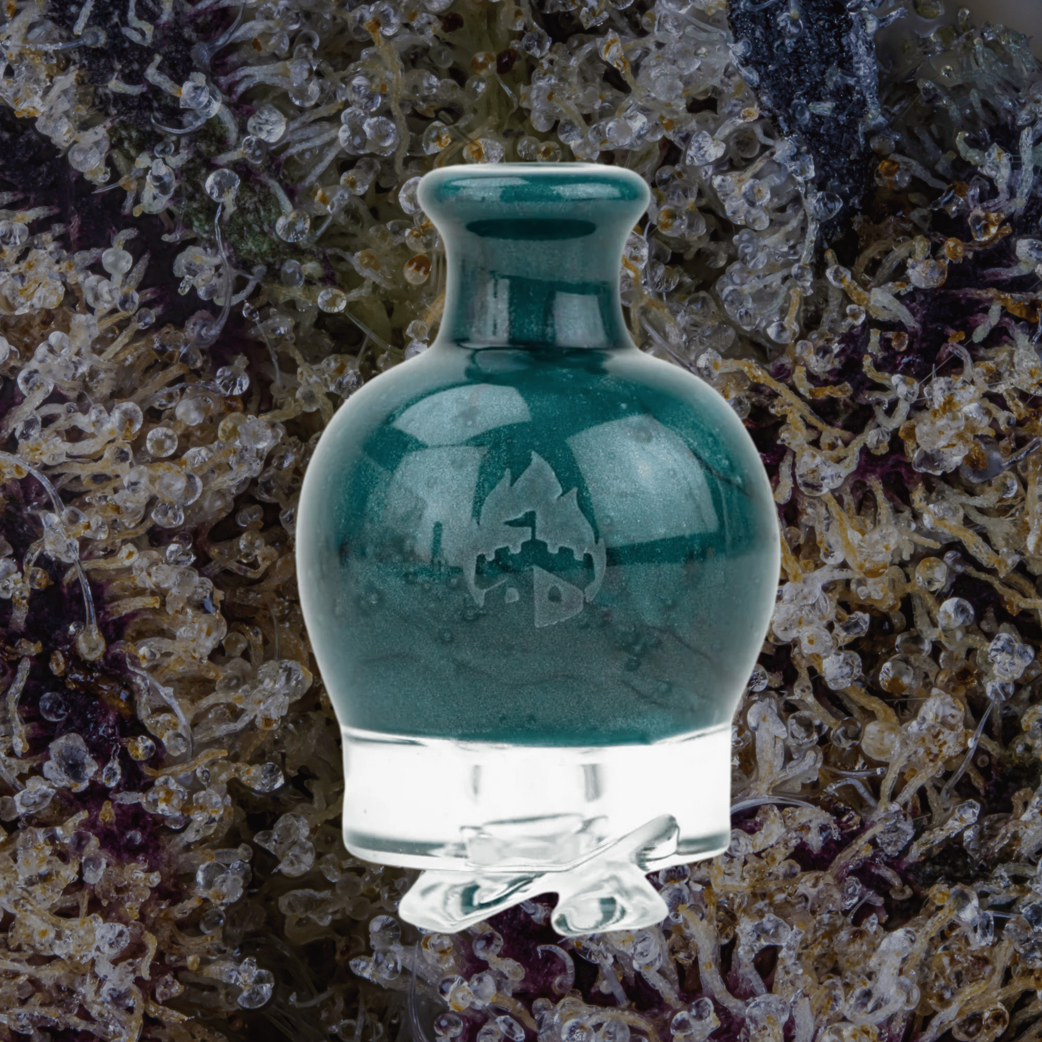 Empire Glassworks Blue Lagoon Puffco Pivot Top