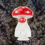 Empire Glassworks Red Mushroom Puffco Pivot Top, glass from Trichly photo 2