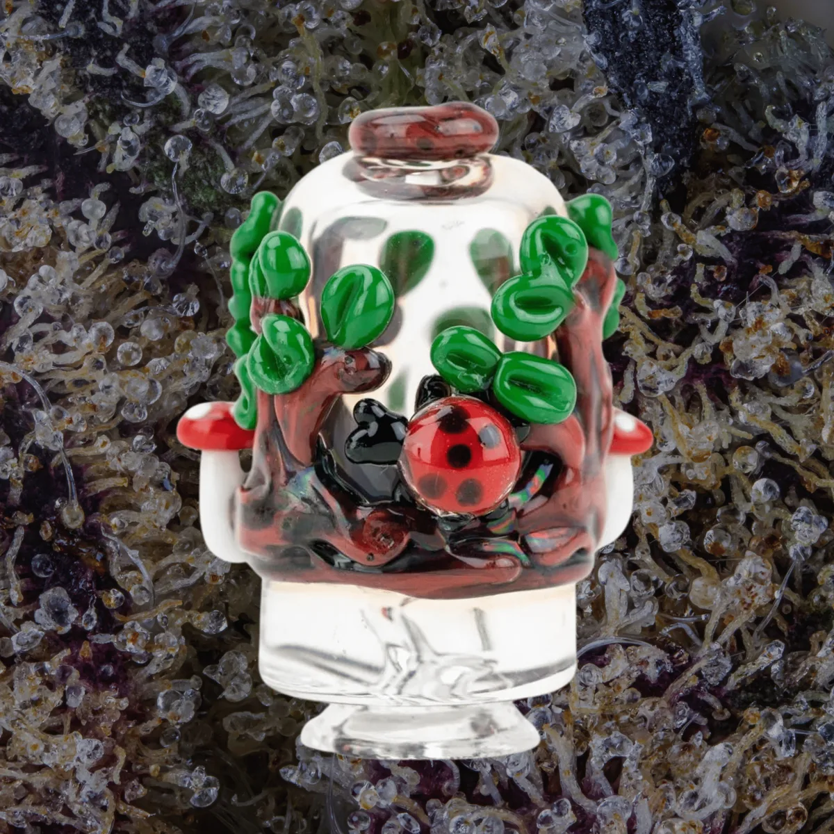 Empire Glassworks Renew the Redwoods Puffco Pivot Top, glass from Trichly