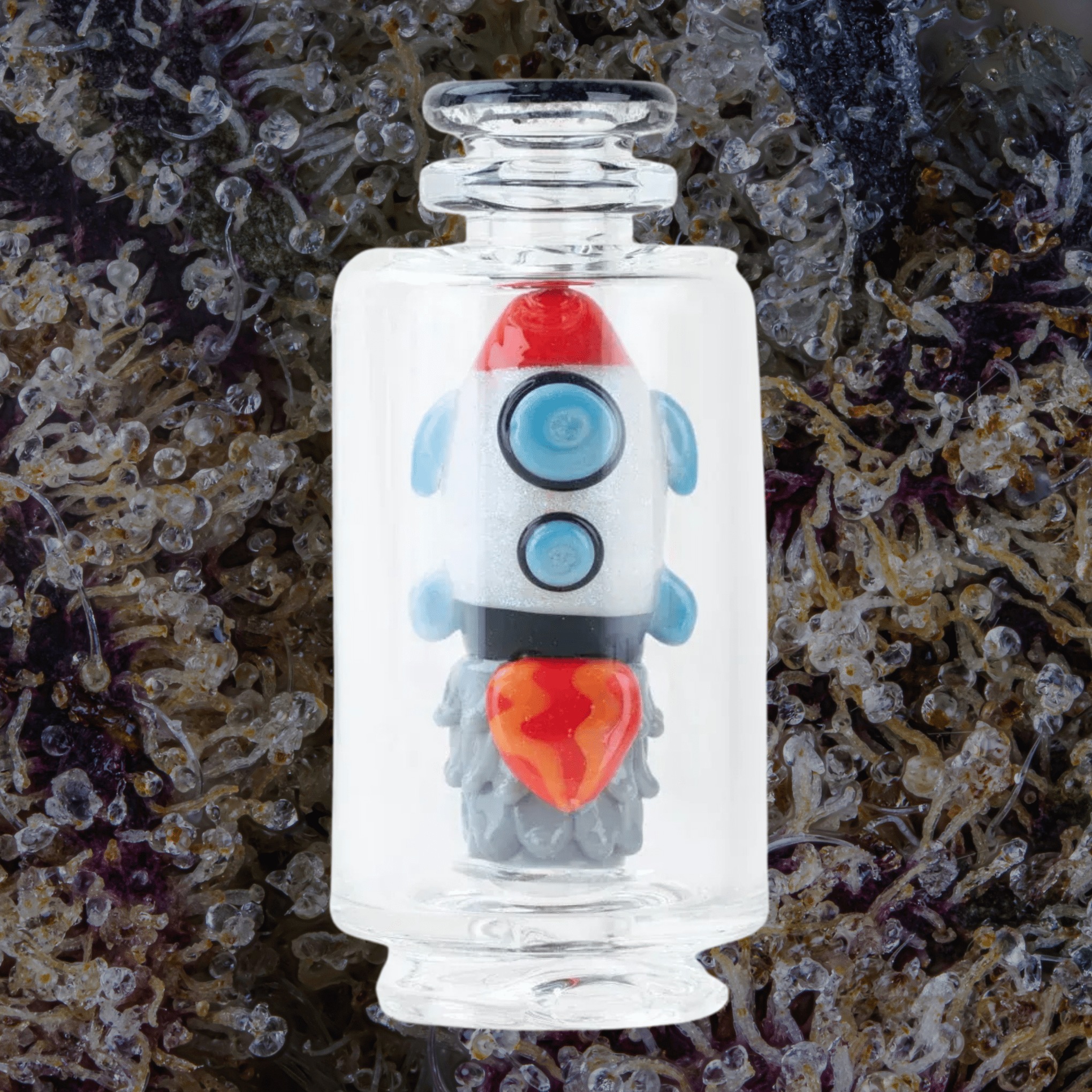 Empire Glassworks Rocket Ship Peak Top
