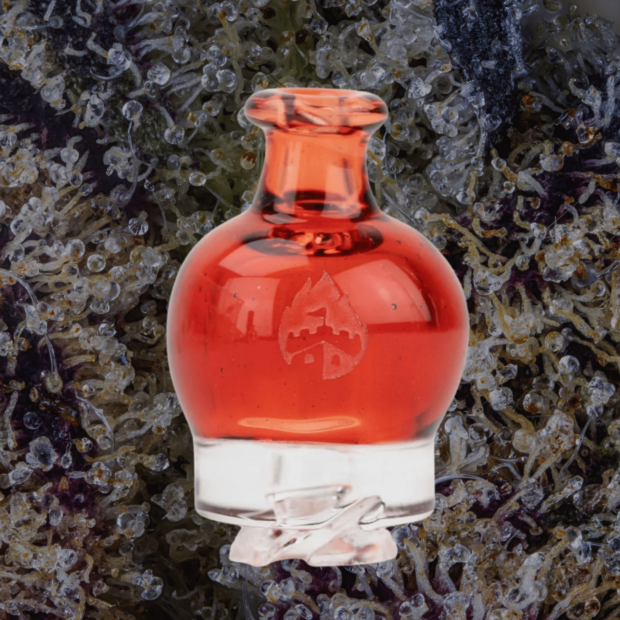 Empire Glassworks Transparent Red Puffco Pivot Top