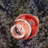 Empire Glassworks Transparent Red Puffco Pivot Top, glass from Trichly photo 3