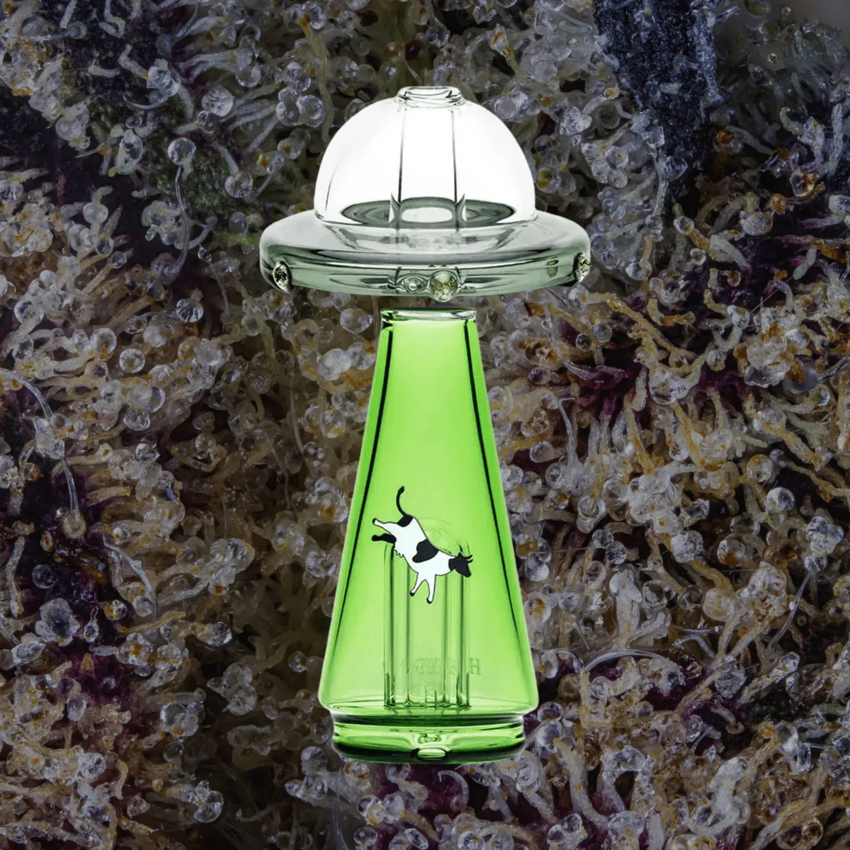 HEMPER UFO Vortex Puffco Peak Top, glass from Trichly