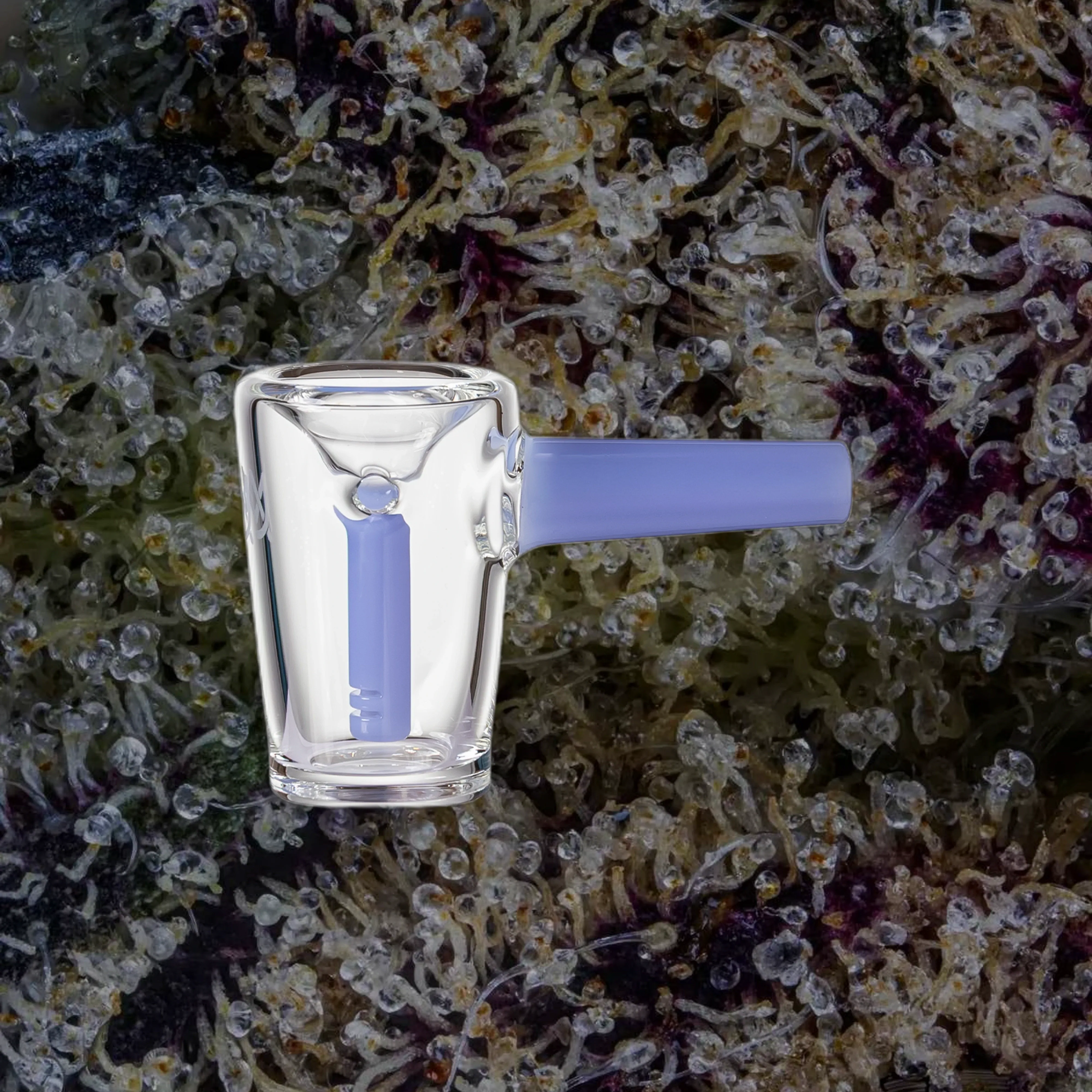 MJ Arsenal Basin Bubbler, glass from Trichly